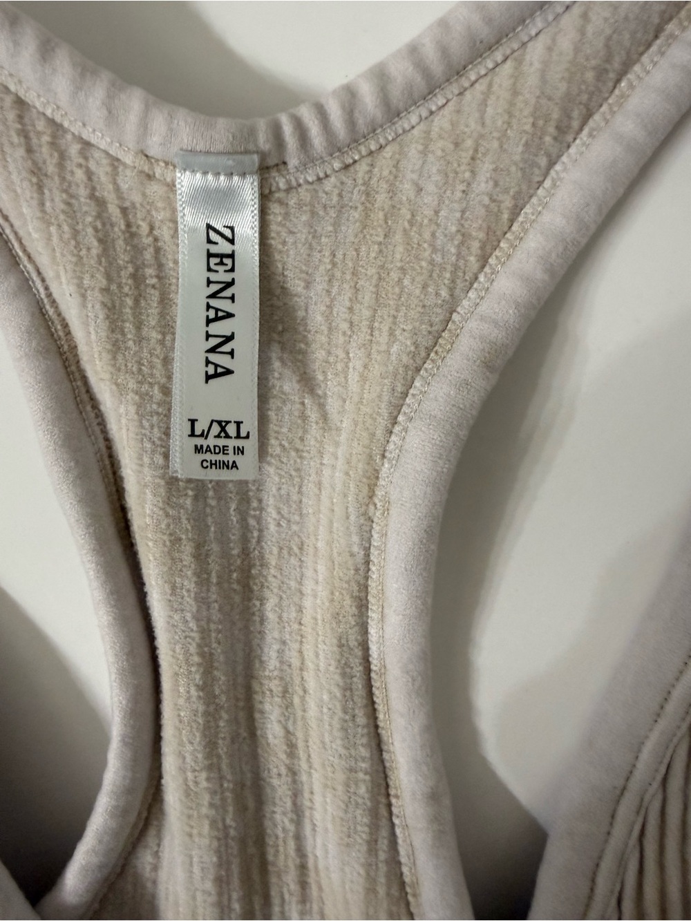 Zenana Ribbed Brami - Padded, Cropped, and Racerback. Lg/Xlg, sizes 38A to 40DD - Picture 3 of 4